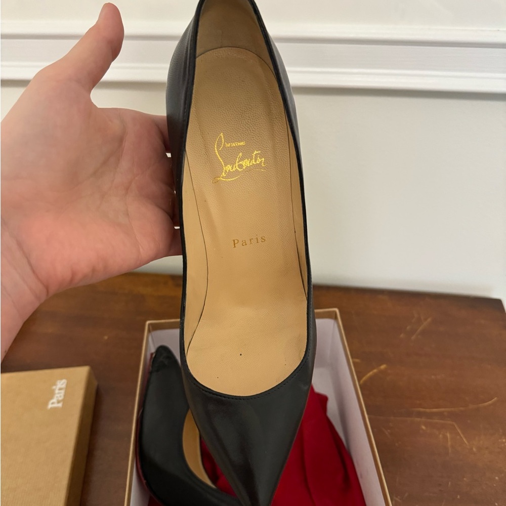 Damaged Christian Louboutin Pigalle Follies Black in box damaged - Picture 7 of 13